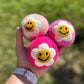 Organic Wool Dryer Balls--In Bloom Bubblegum