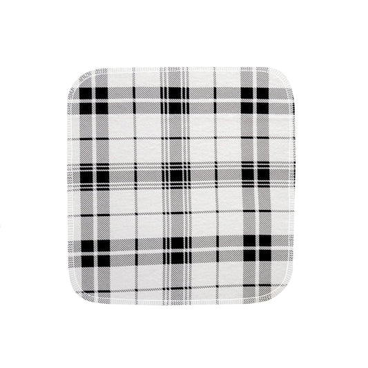 Reusable Paper Towels--24 count--Black & White Plaid--Porter Lee's