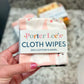 Reusable Cloth Wipes--Spooky Assorted Prints--Porter Lee's