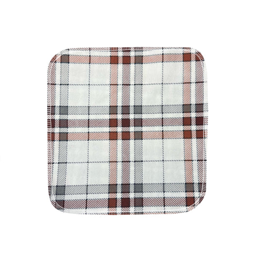 Reusable Paper Towels--24 count--Classic Black/White/Red Plaid--Porter Lee's