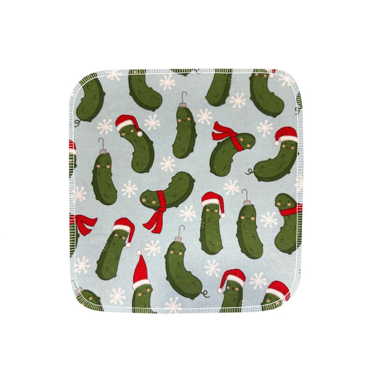 Reusable Paper Towels--24 count--Holiday Pickle Party--Porter Lee's