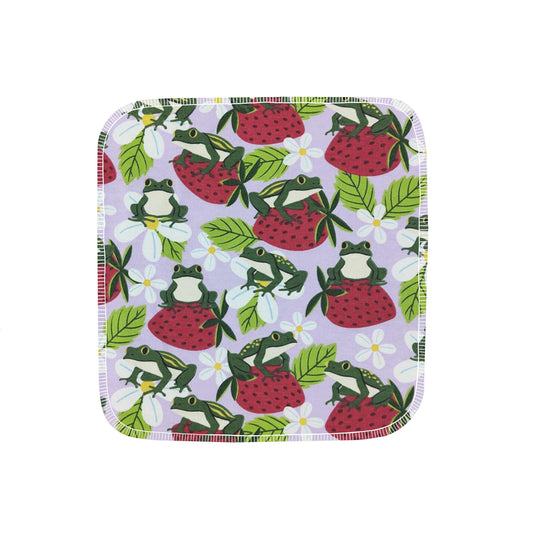 Reusable Paper Towels--24 count--Fancy Frogs--Porter Lee's